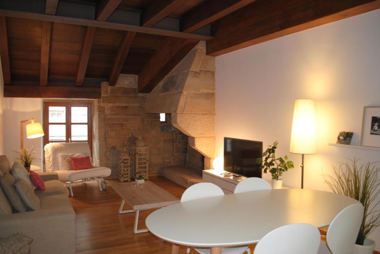 Piso En Antiguo Palacete Del Casco Historico Pontevedra Luaran gambar